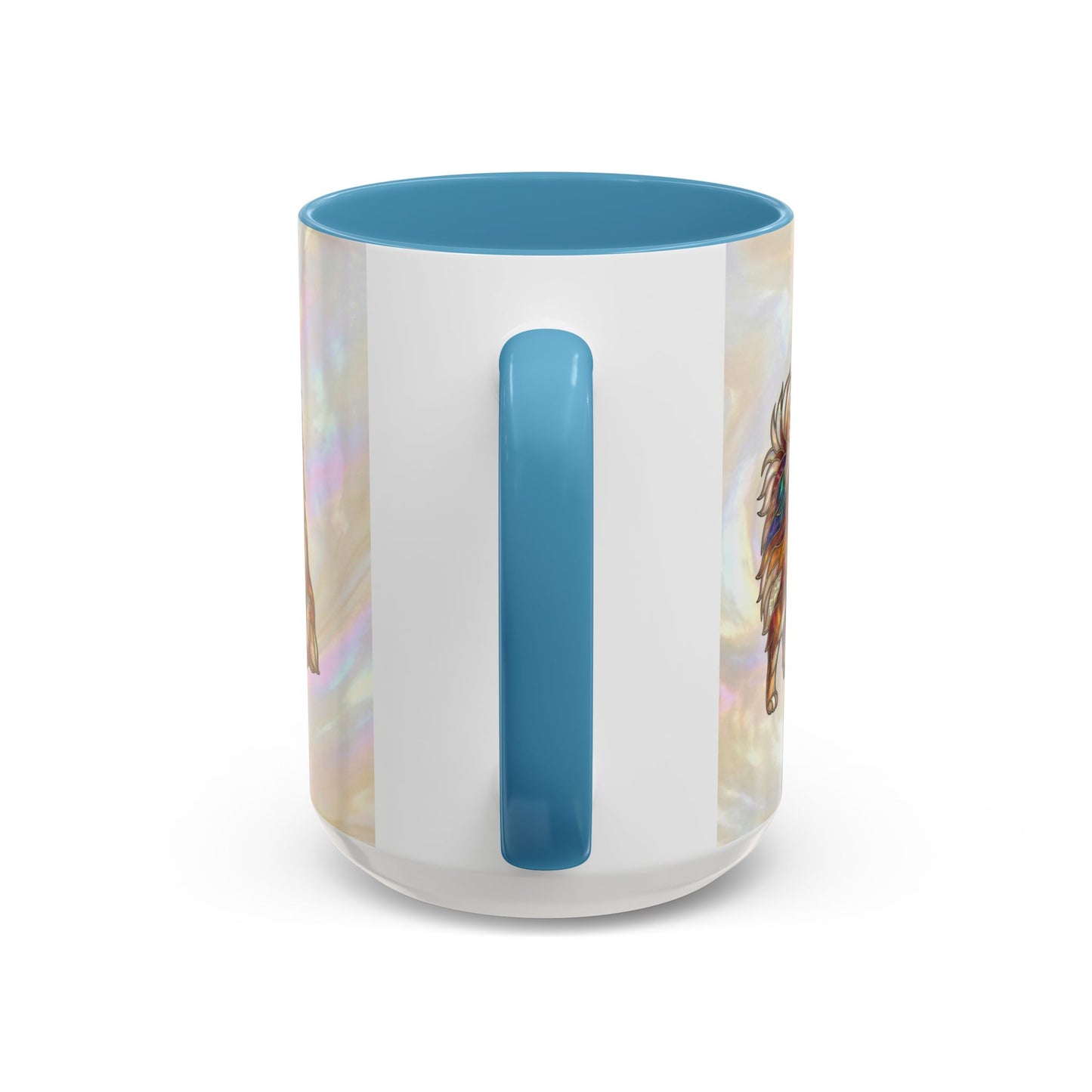 Pomeranian Accent Coffee Mug — Stained Glass Design (11/15oz) - 14638