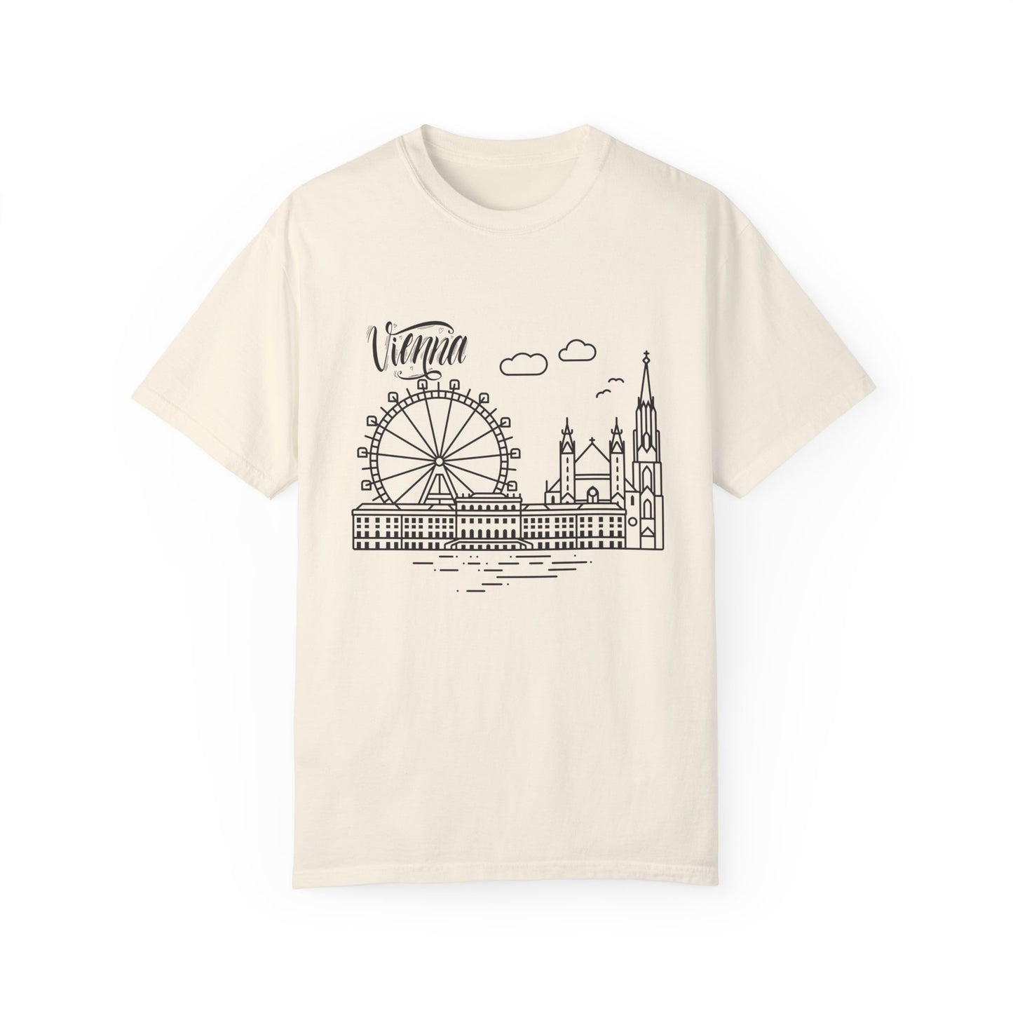 Vienna Unisex Garment-Dyed T-Shirt - Travel Souvenir Tee - 12205