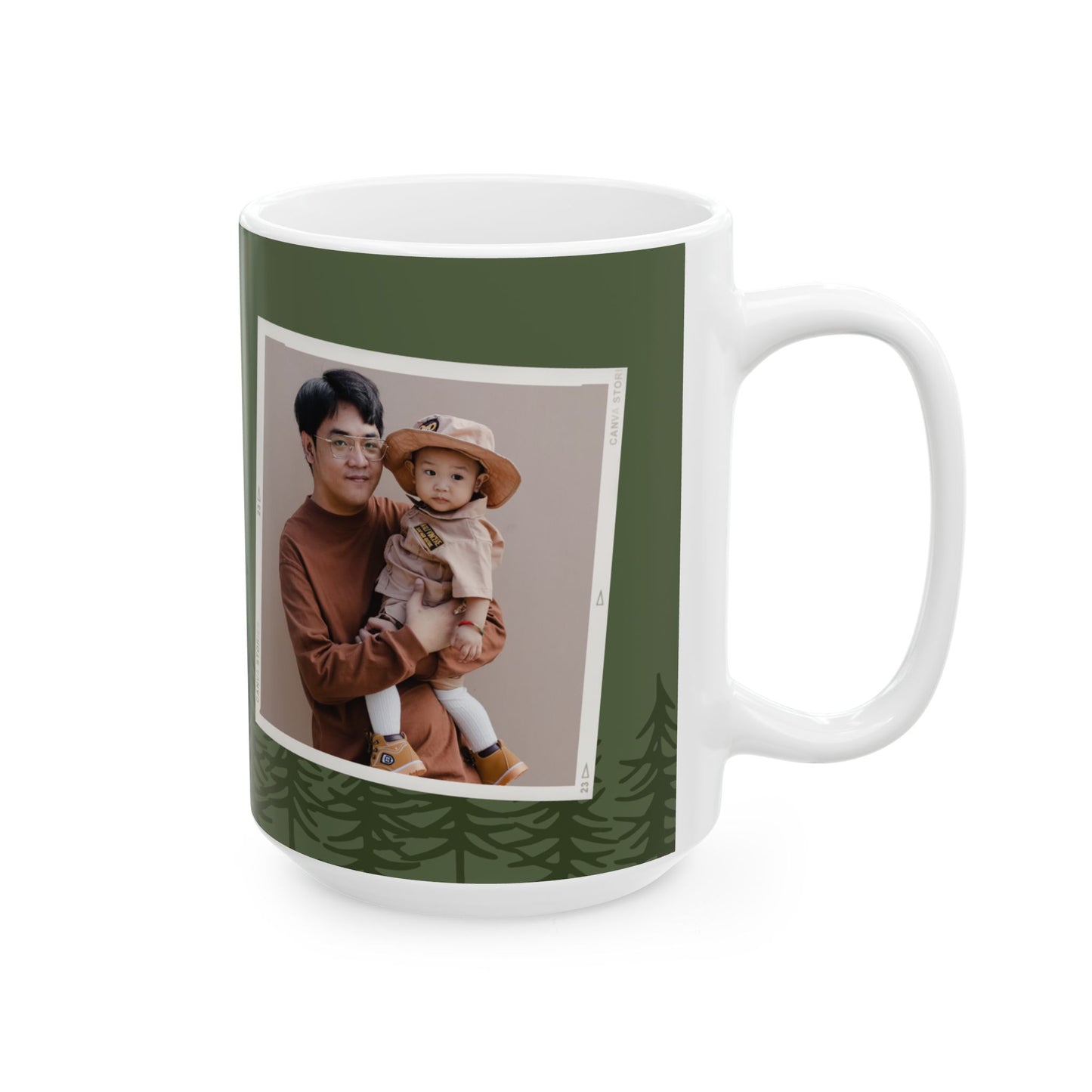 Dad, To the Stronest Person I Know, Personalized Father's Day Mug, 11/15oz - 14069