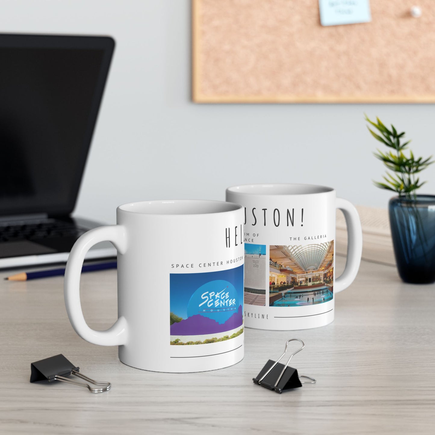 Hello, Houston! Ceramic Mug - 11oz & 15oz - Perfect Gift for Space and Science Lovers - 12094