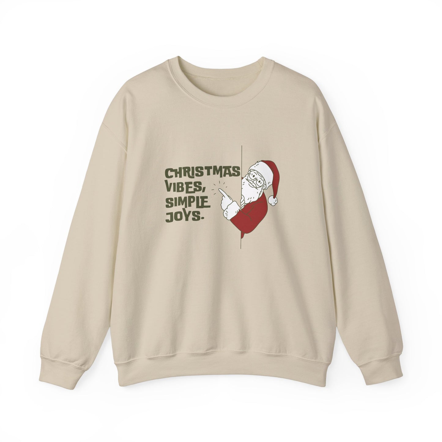 Christmas Vibes, Simple Joys - Unisex Heavy Blend™ Crewneck Sweatshirt