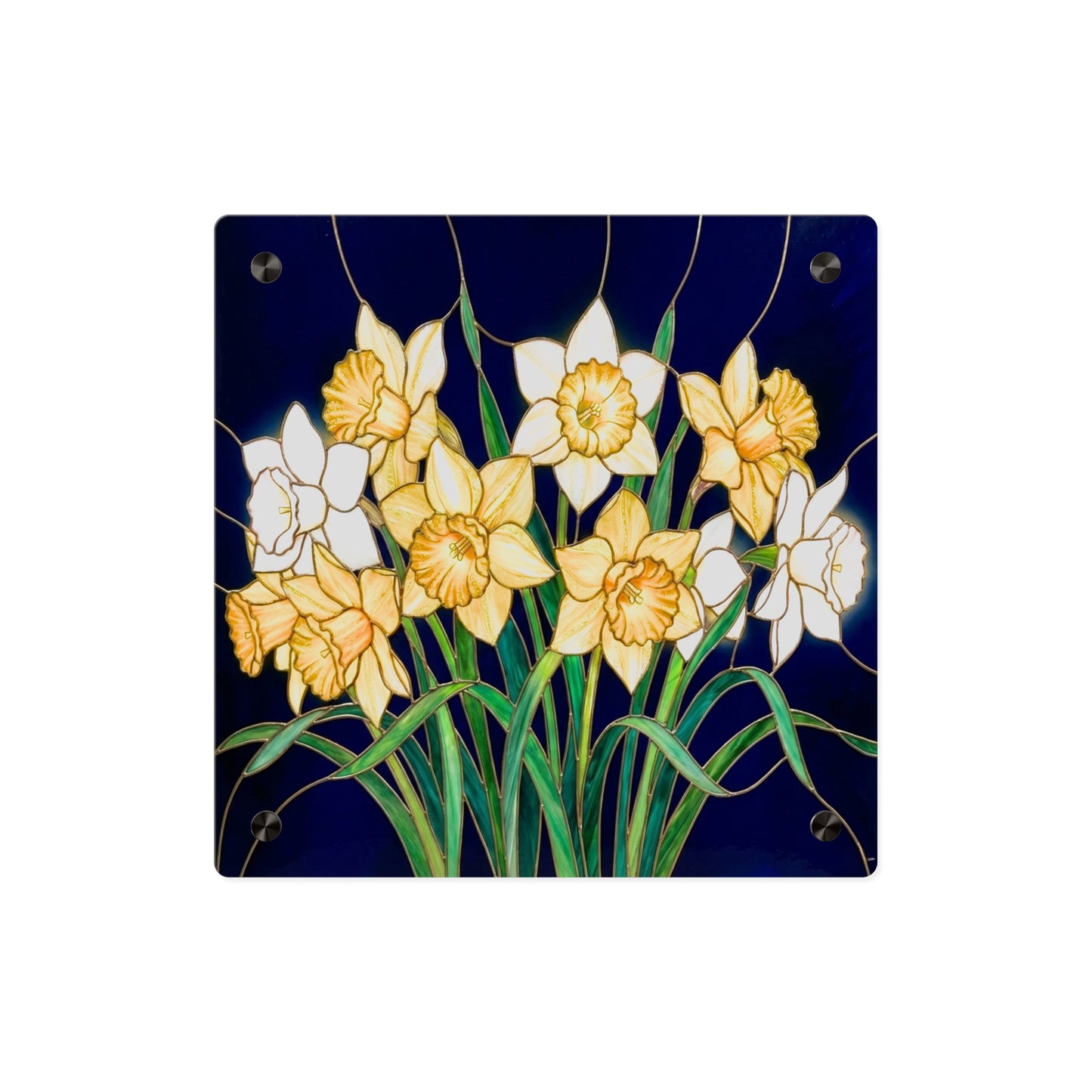 Daffodil Floral Acrylic Wall Art Panel - 14601