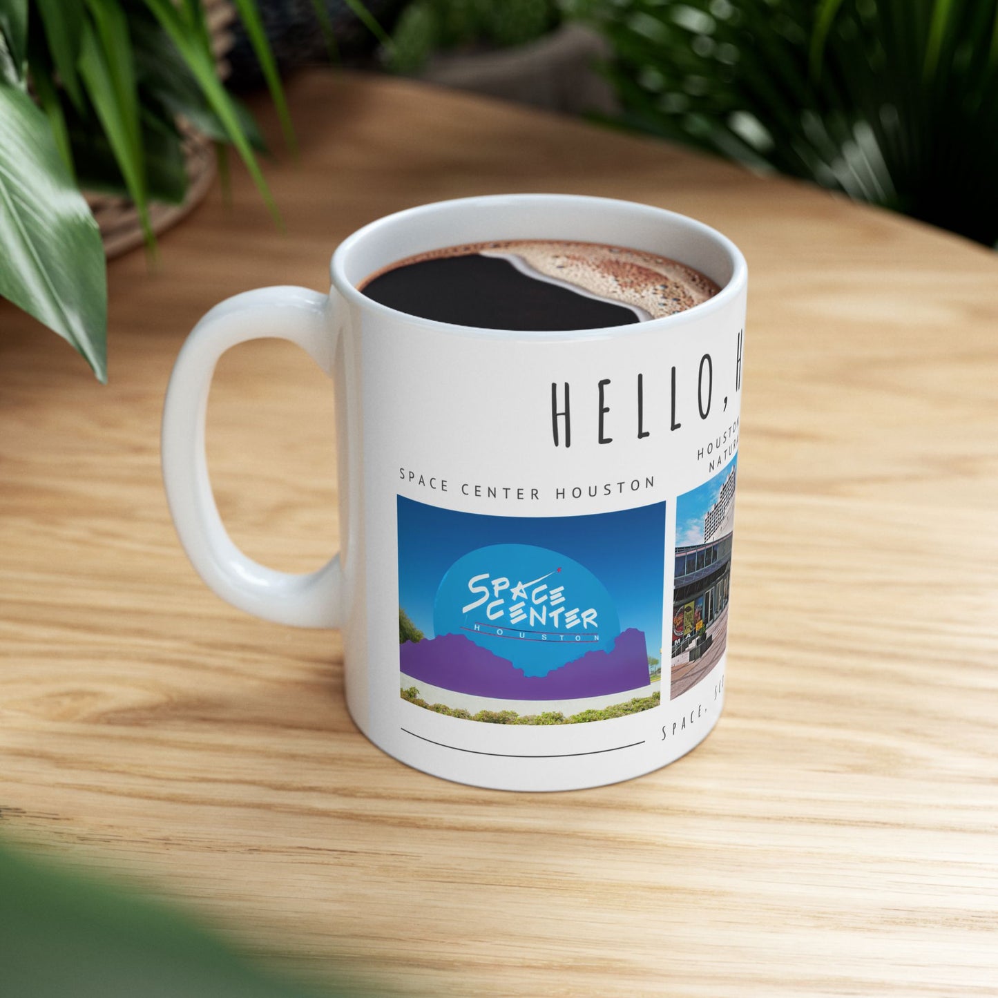 Hello, Houston! Ceramic Mug - 11oz & 15oz - Perfect Gift for Space and Science Lovers - 12094