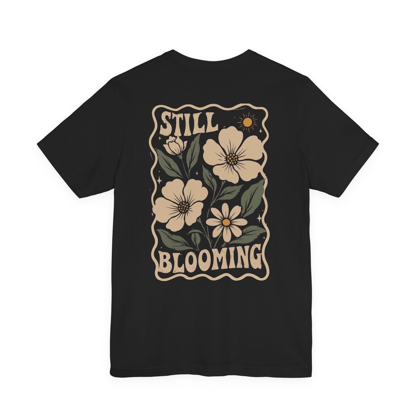 Still Blooming Floral T-Shirt, Retro Botanical Graphic Tee - 14956