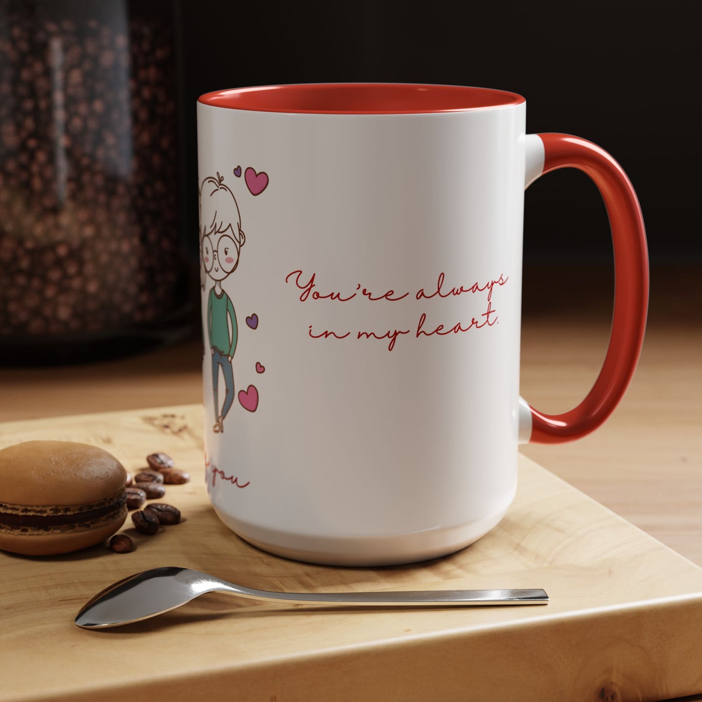 Cute Couple, Love You - Accent Coffee Mug (11, 15oz) - 11472