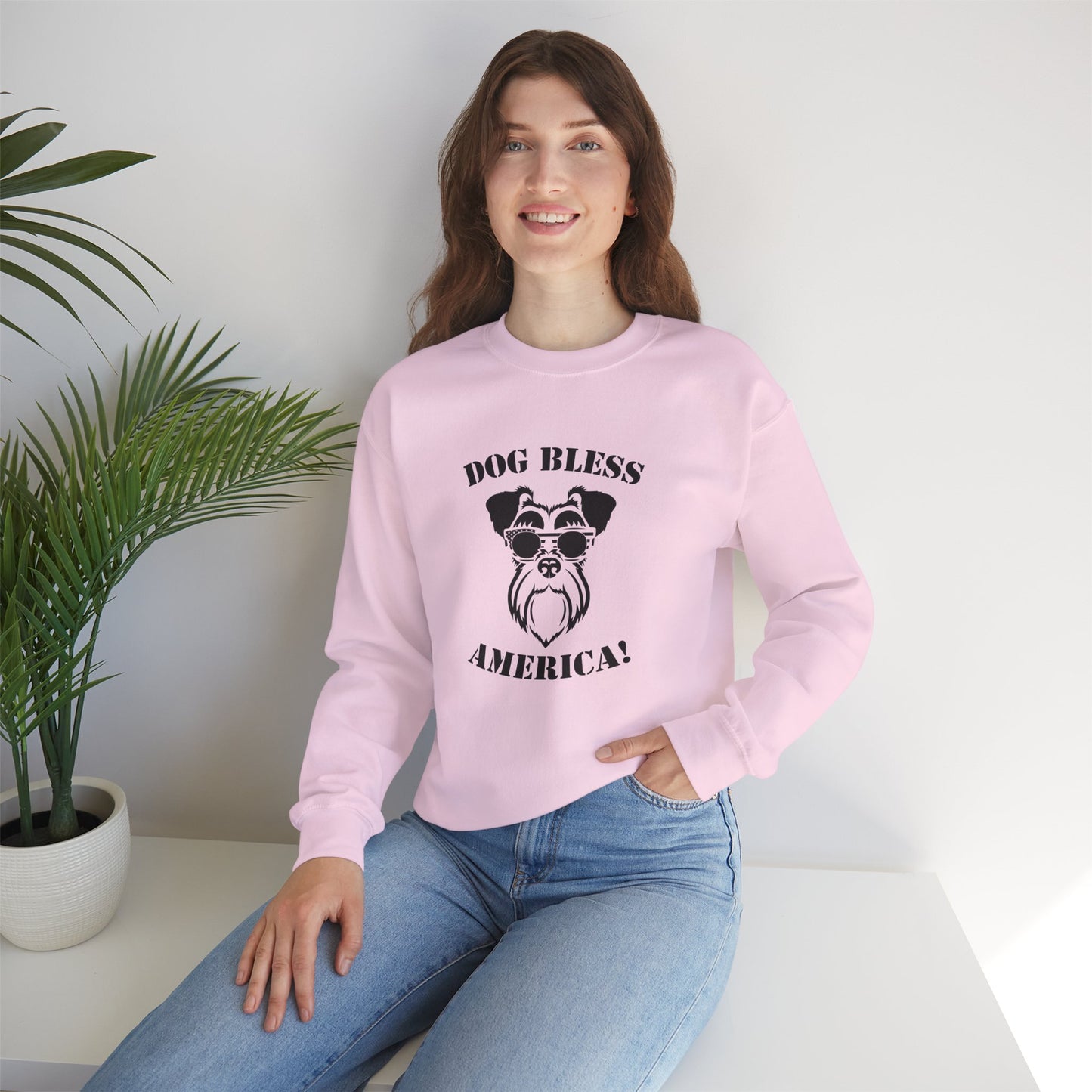 Dog Bless America! - Unisex Heavy Blend™ Crewneck Sweatshirt