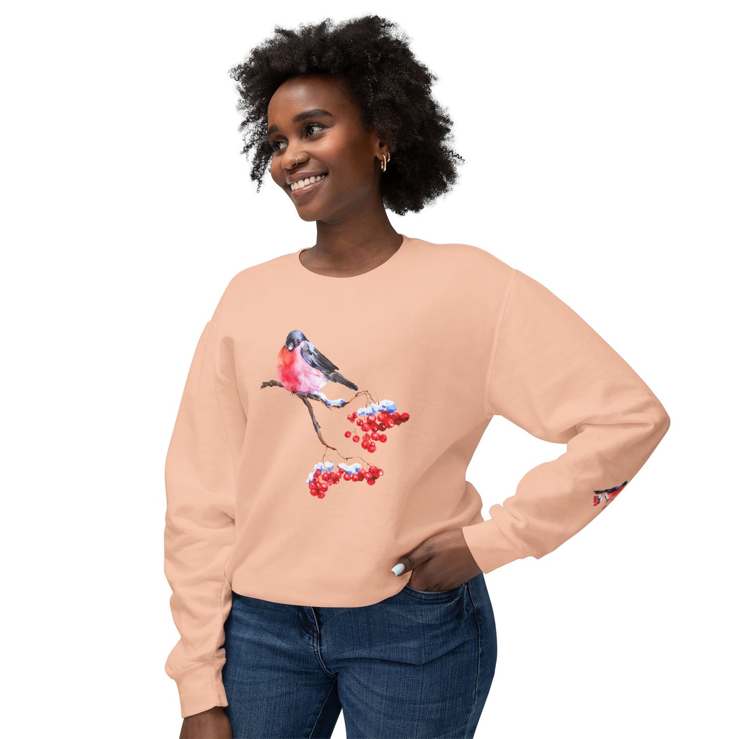 Bird & Cherry - Unisex Lightweight Crewneck Sweatshirt - 10336