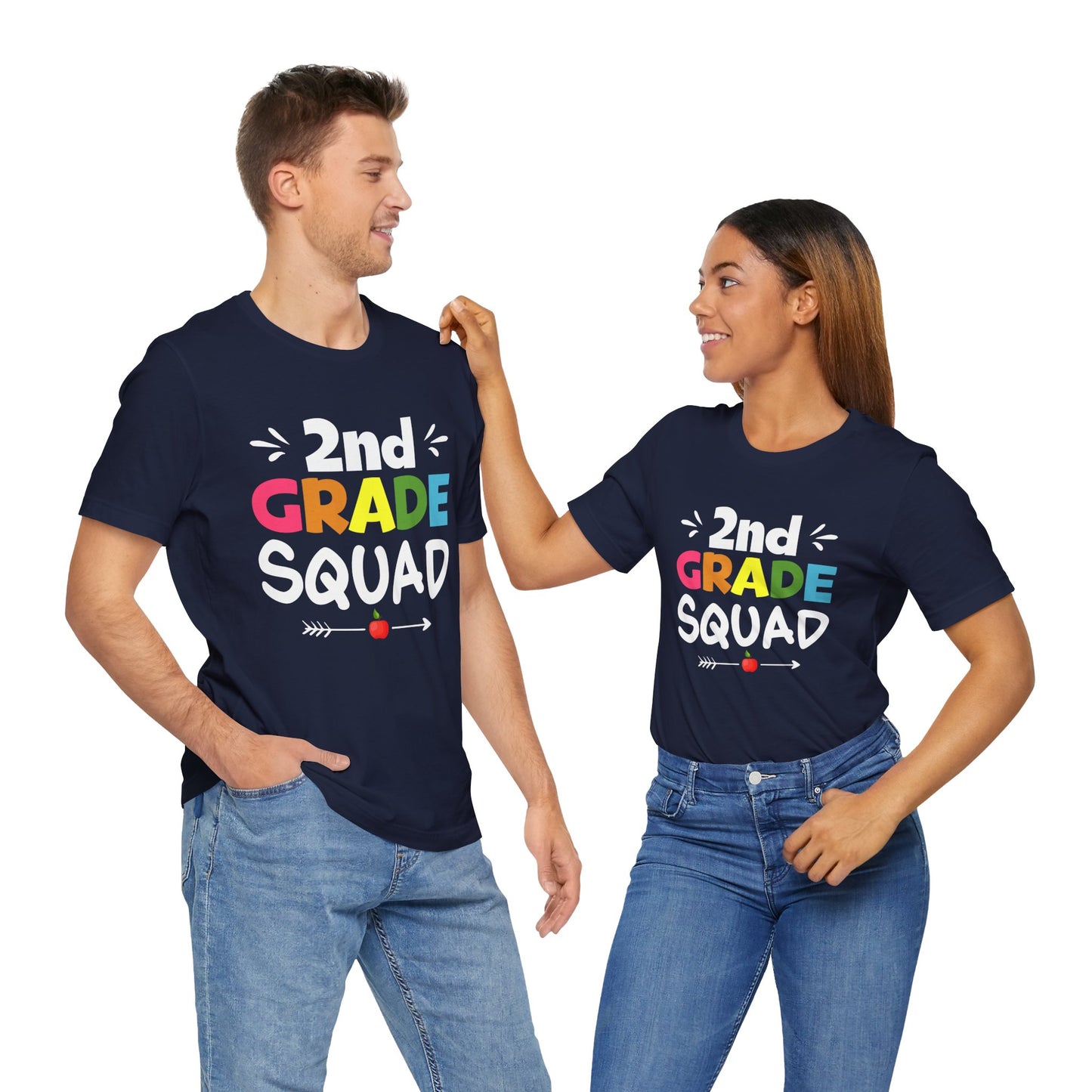 Teacher: 2nd Grade Squad - Unisex Jersey Short Sleeve Tee - 13532
