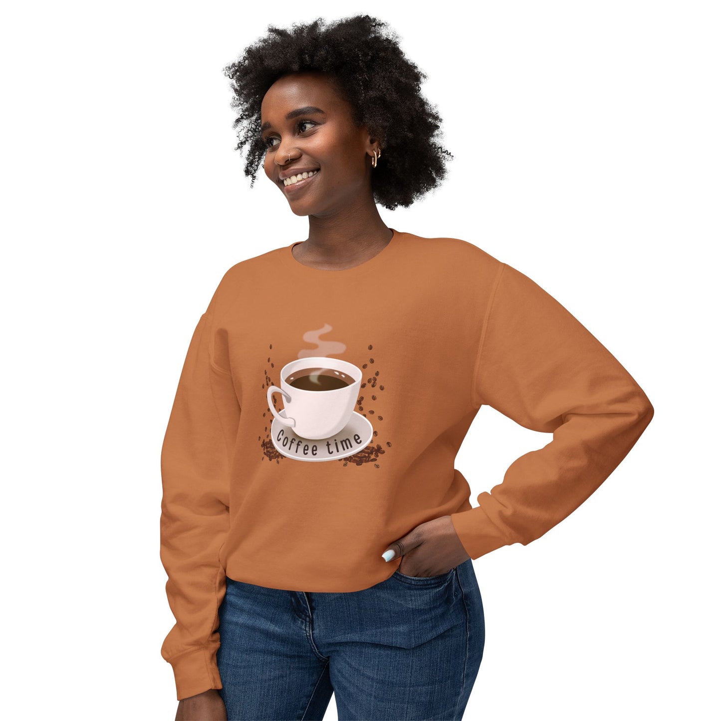 Coffee Time - Unisex Lightweight Crewneck Sweatshirt - 11289