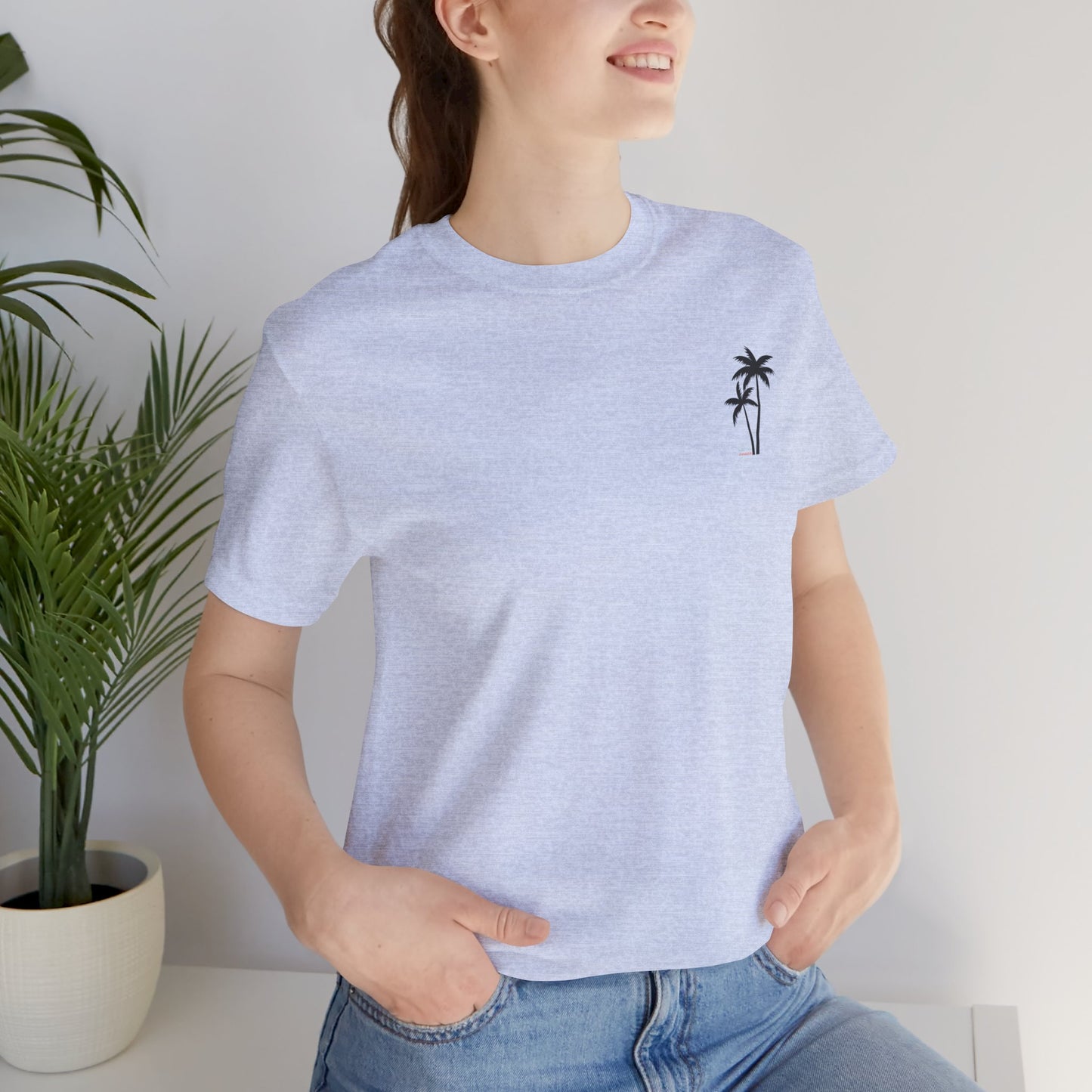 Summer, Palm Tree - Unisex Jersey Short Sleeve Tee