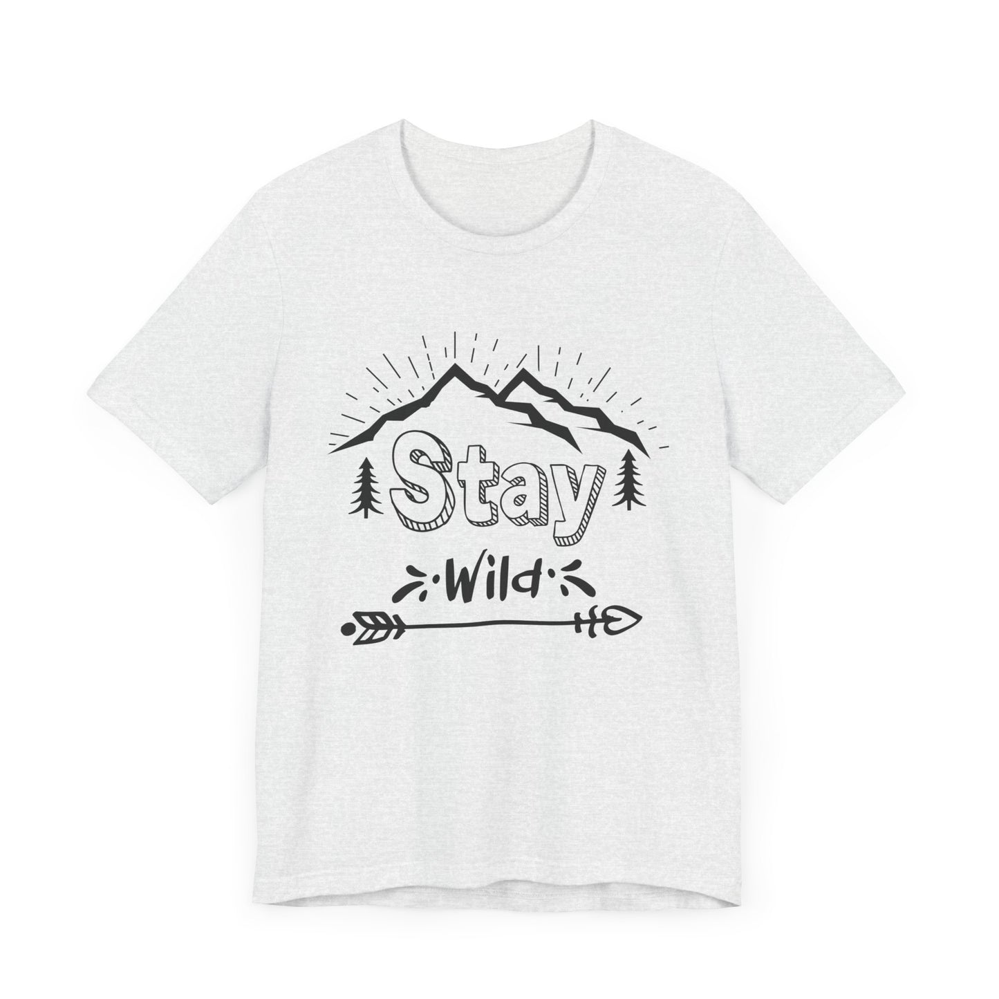 Camping: Stay Wild - Unisex Jersey Short Sleeve Tee