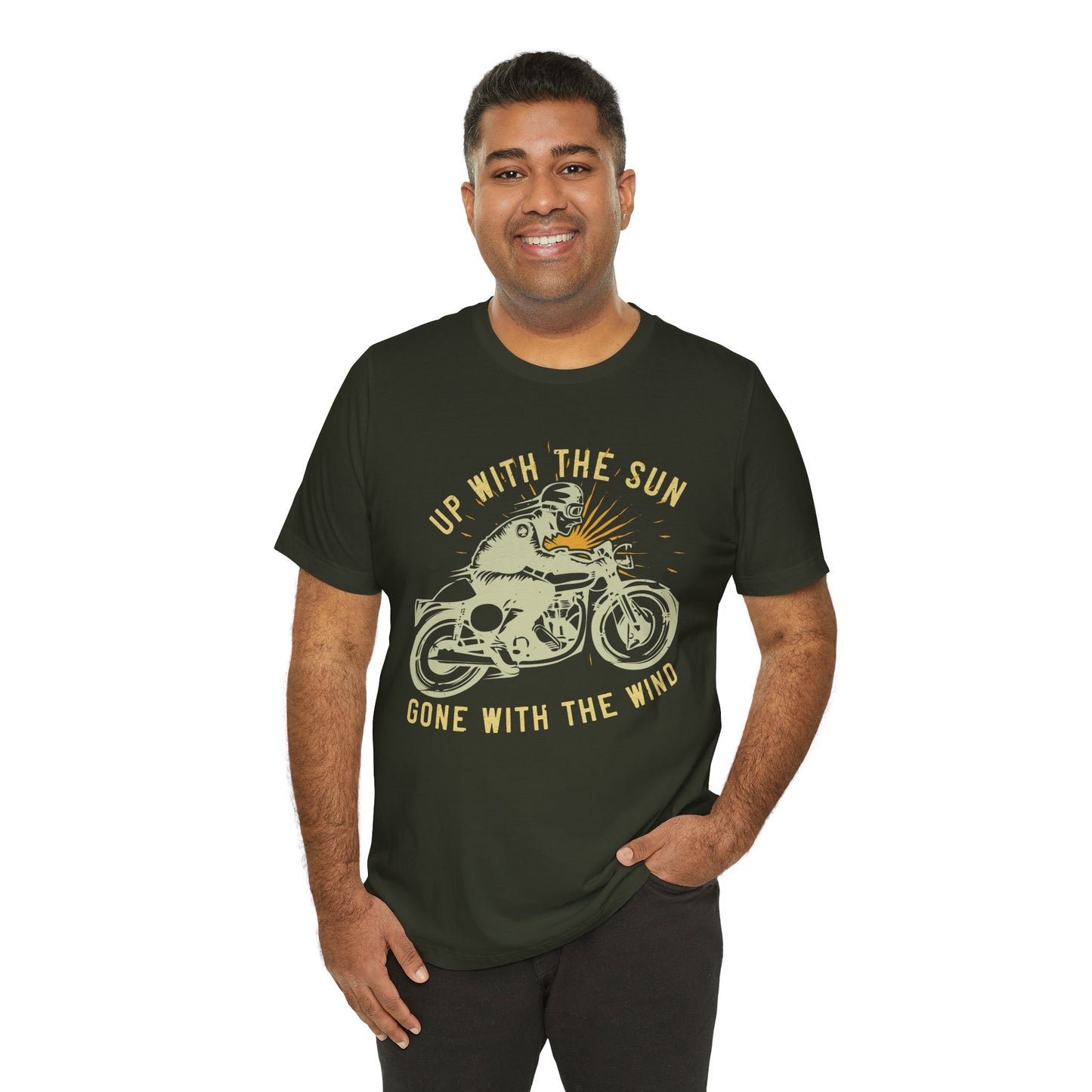 Up with the Sun, Gone with the Wind - Unisex Jersey Short Sleeve Tee - 13958