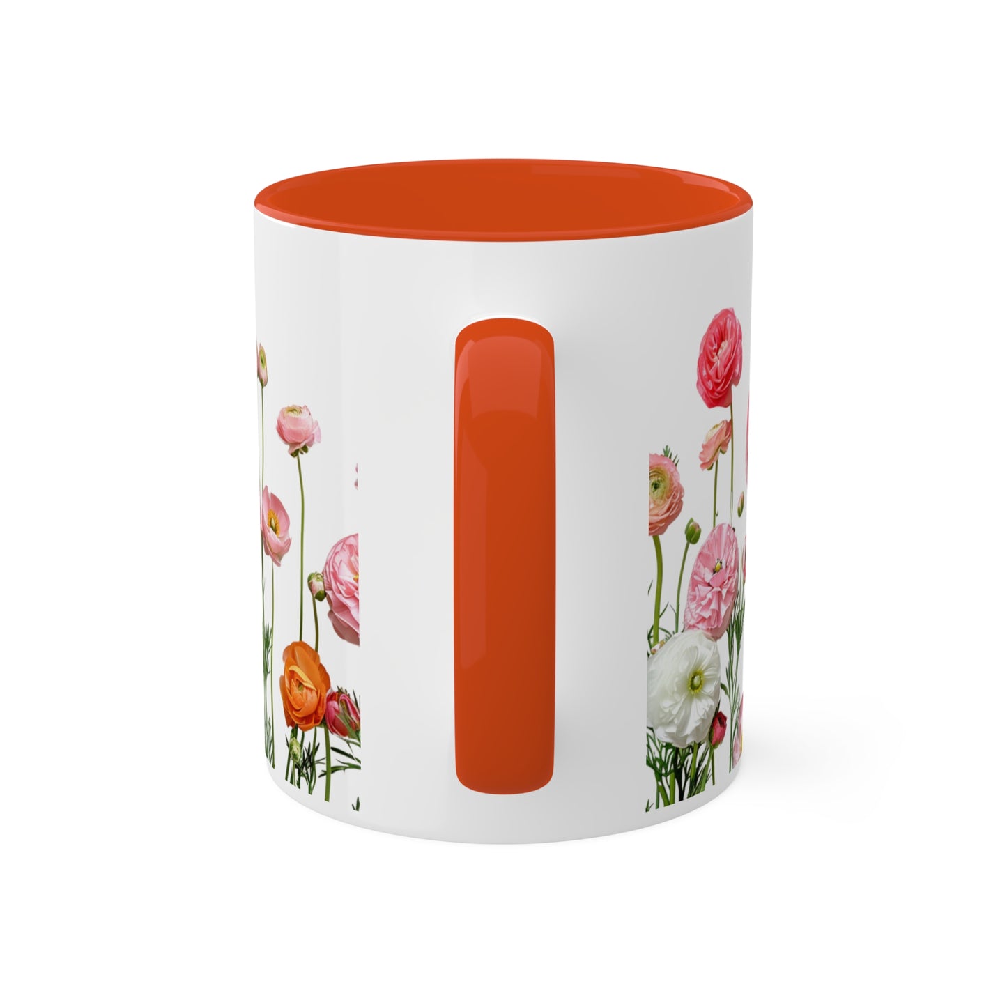 Vibrant Pink and Orange Petals - Colorful Mugs, 11oz