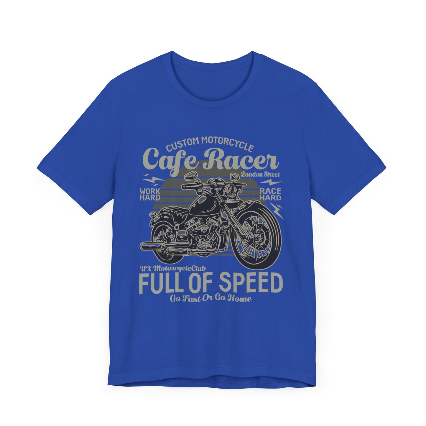 Custom Motorcycle, Cafe Racer - Unisex Jersey Short Sleeve Tee - 13295