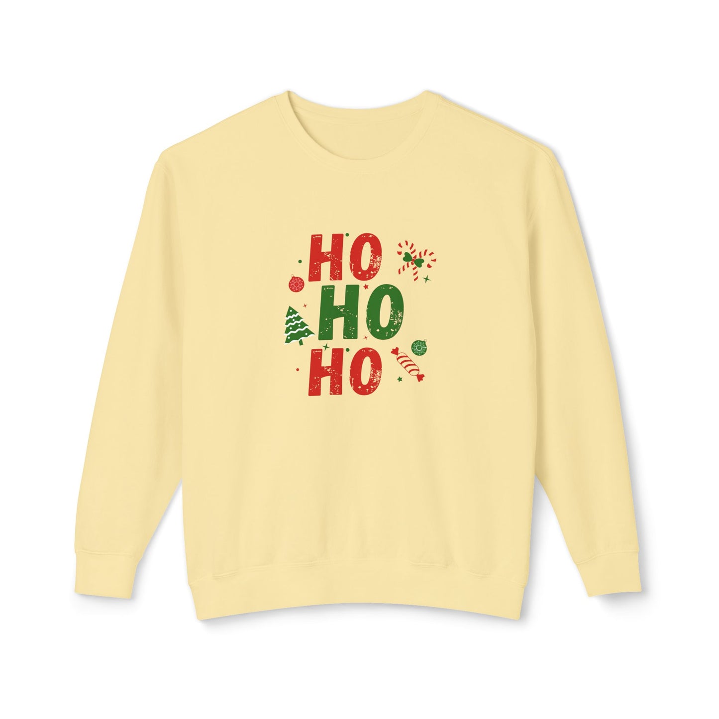 Ho Ho Ho - Unisex Lightweight Crewneck Sweatshirt - 10527
