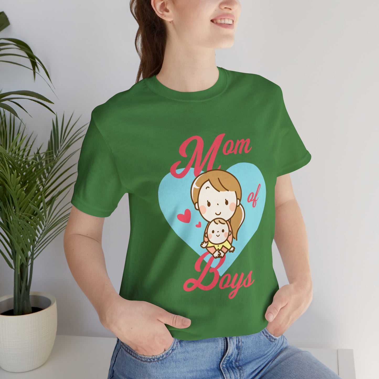 Mom Of Boys - Unisex Jersey Short Sleeve Tee