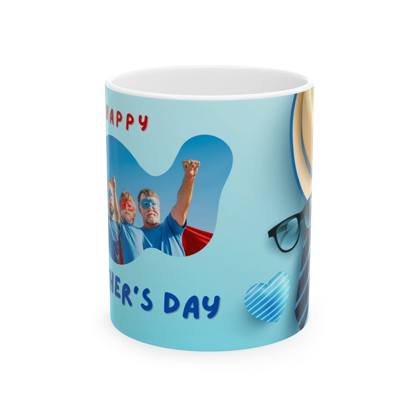 Happy Father's Day Ceramic Mug – Unique Gift for Dads, Coffee Lover's Mug, Fun Drinkware, Personalized Father's Day Present - 14020
