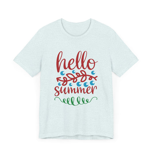 Hello Summer - Unisex Jersey Short Sleeve Tee - 13235