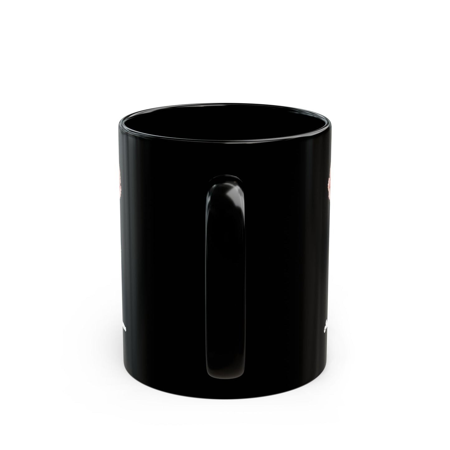 January Carnation Birth Flower Black Mug – Customizable (11oz & 15oz) - 14670