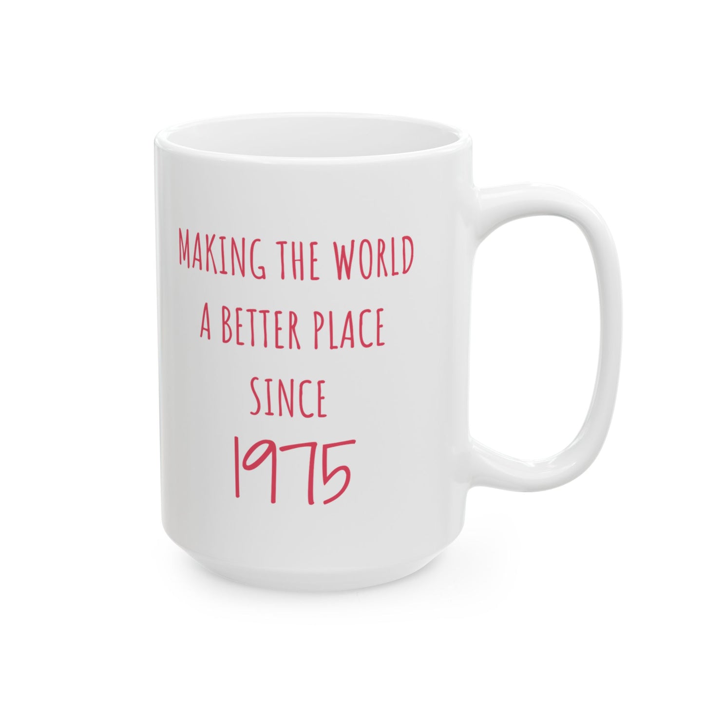 Happy Birthday Ceramic Mug, August Born, Birh Flower Gladiolus, 11oz & 15oz Sizes - 14211