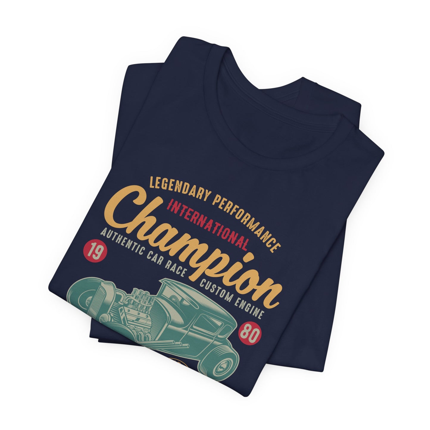 Legendary Performance, Vintage Racing, Retro Automotive - Unisex Jersey Short Sleeve Tee