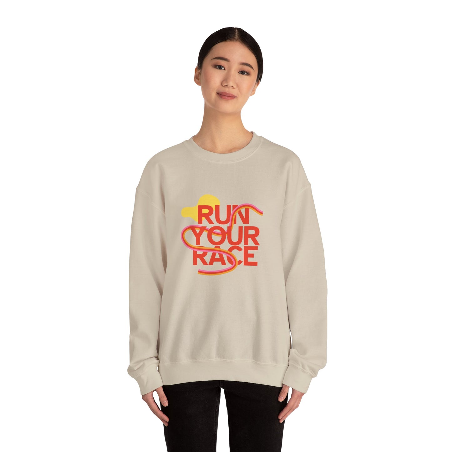 Run Your Race - Unisex Heavy Blend™ Crewneck Sweatshirt