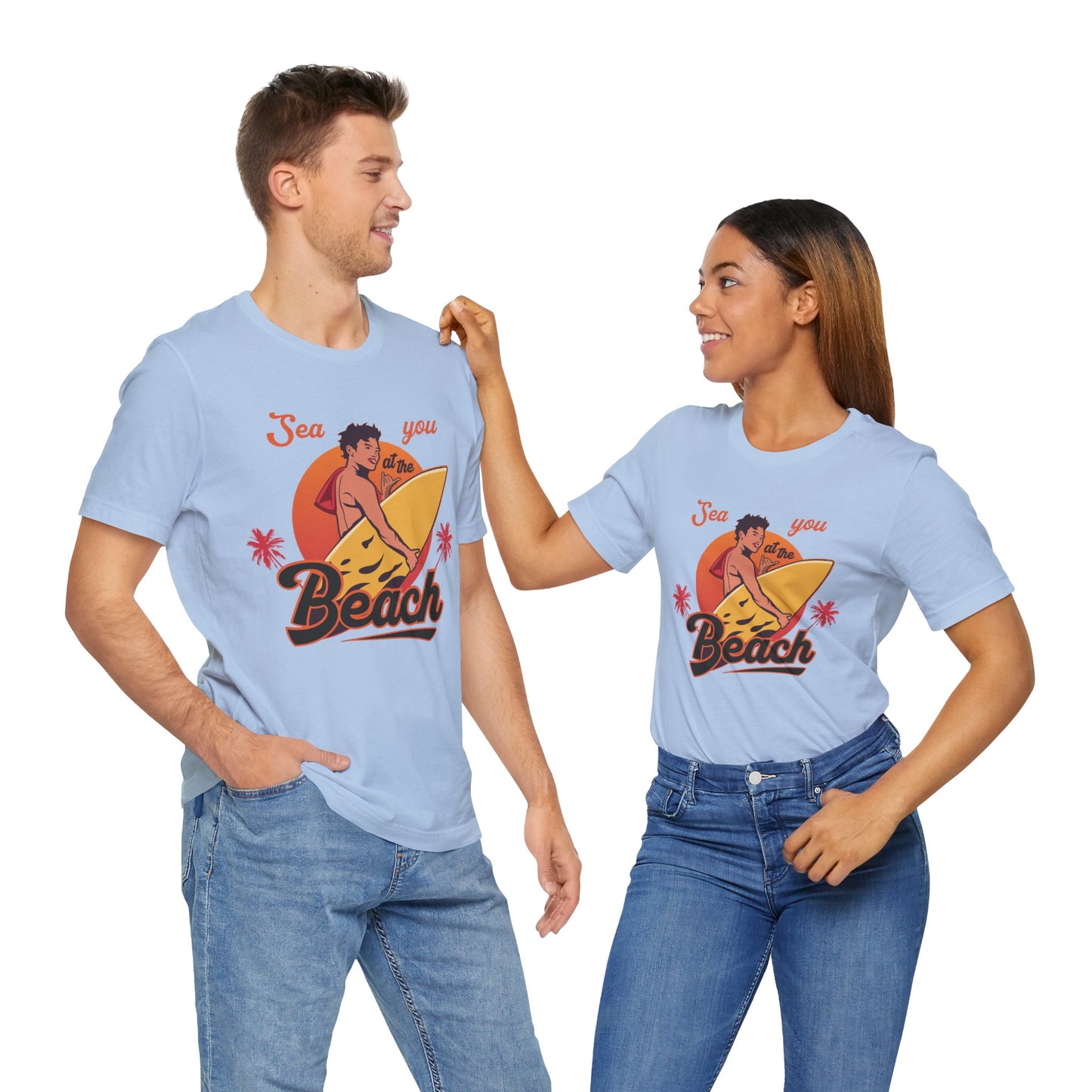 See You At The Beach - Unisex Jersey Short Sleeve Tee - 13138