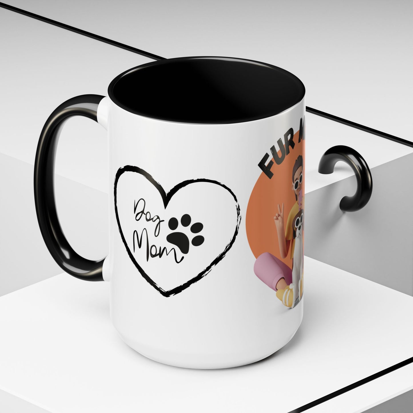 Fur Mom - Accent Coffee Mug (11, 15oz)