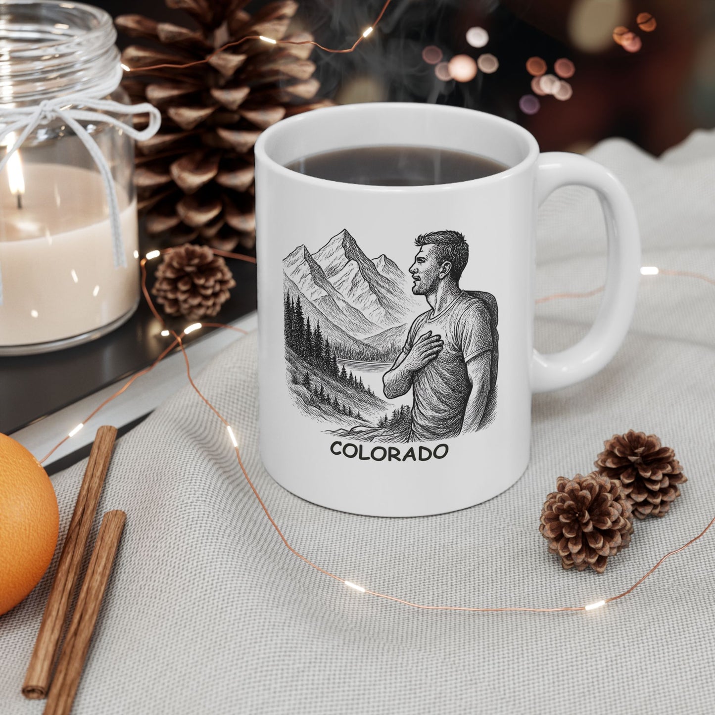 "Colorado: Where the altitude makes your heart race, but the view makes you forget to breathe." Ceramic Mug - 13501