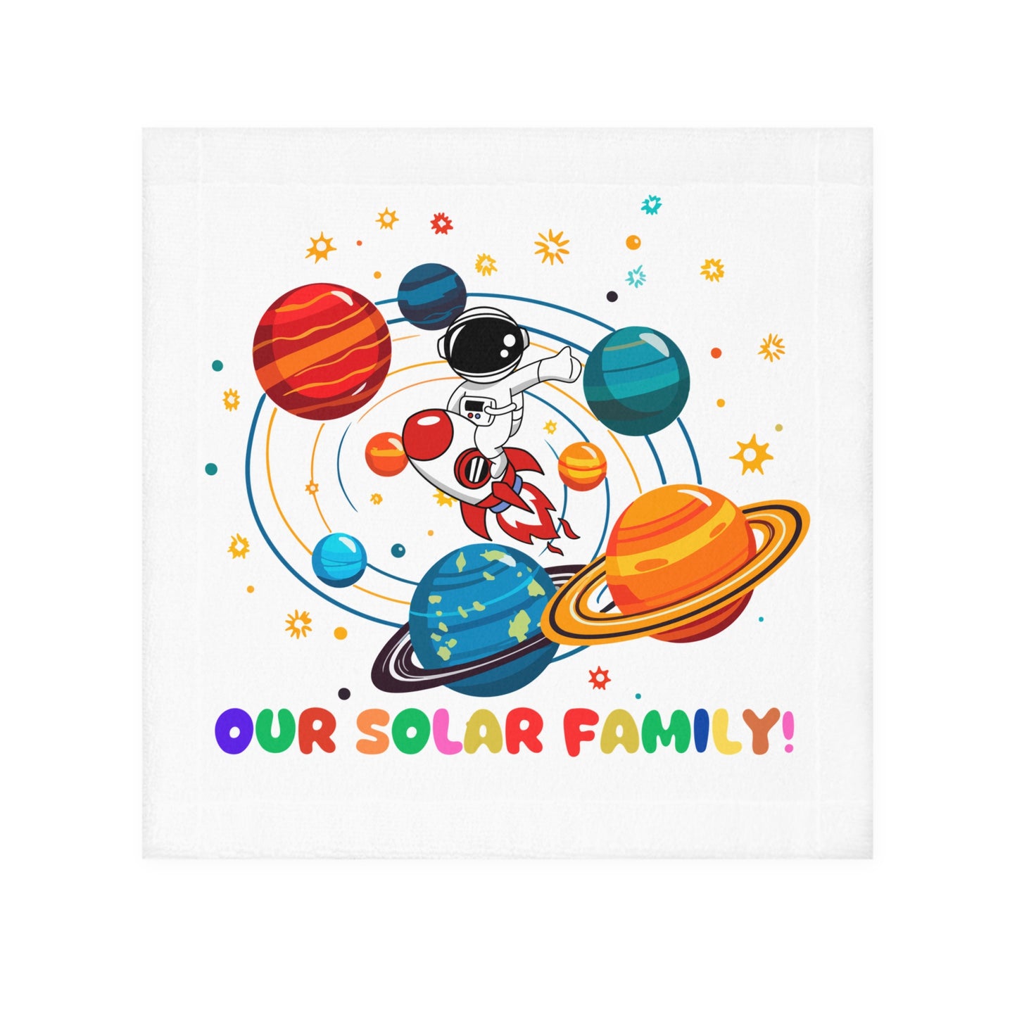 Our Solar Family - Face Towel