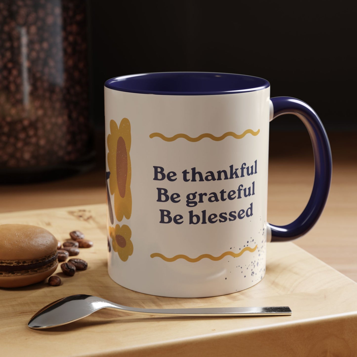 Thanksgiving, Be Thankful, Be Grateful, Be Blessed - Accent Coffee Mug (11, 15oz) - 11088