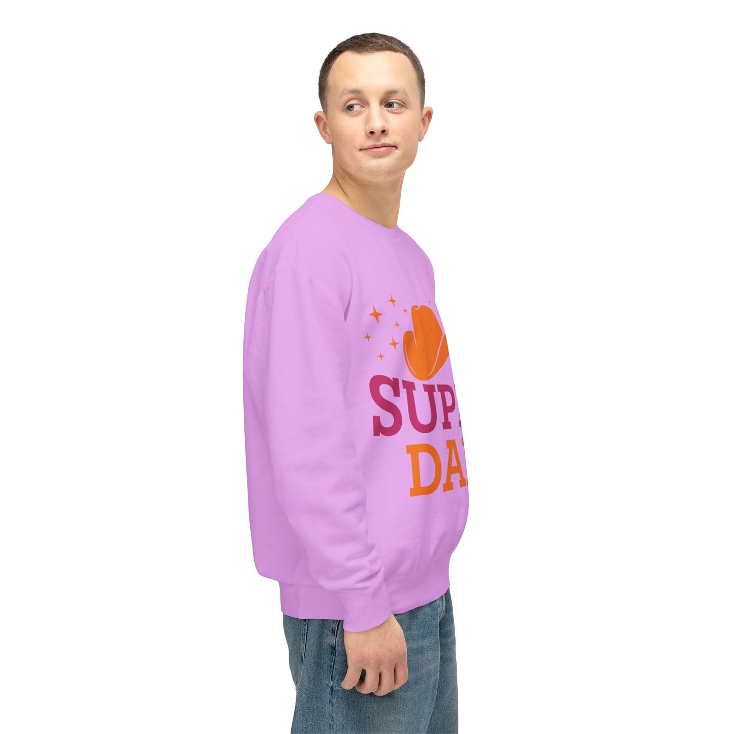 Super Dad Unisex Lightweight Crewneck Sweatshirt | Perfect Gift for Father's Day - 12907