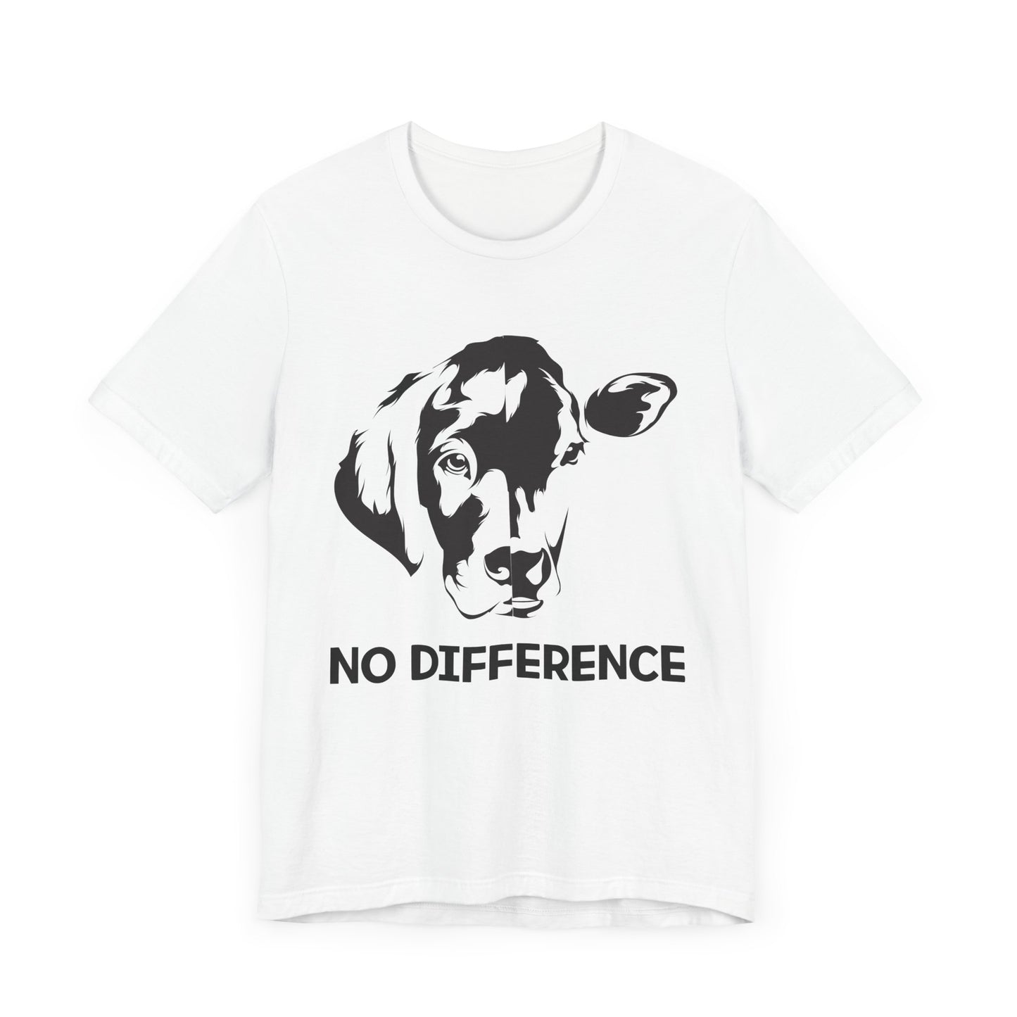 Vegan: No Difference - Unisex Jersey Short Sleeve Tee - 12422