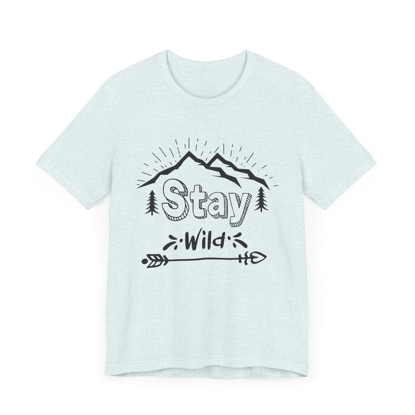 Camping: Stay Wild - Unisex Jersey Short Sleeve Tee