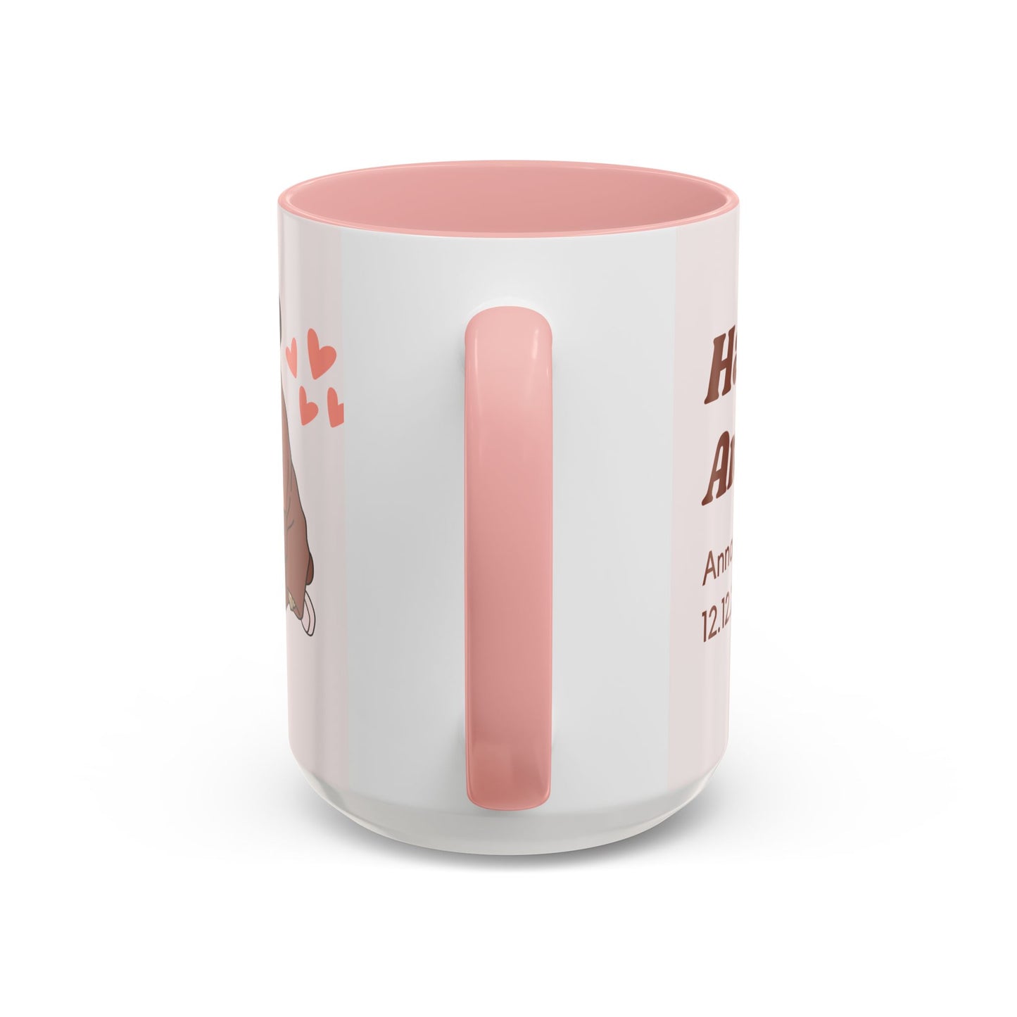 Happy Anniversary,  Details Customizable - Accent Coffee Mug (11, 15oz) - 11137