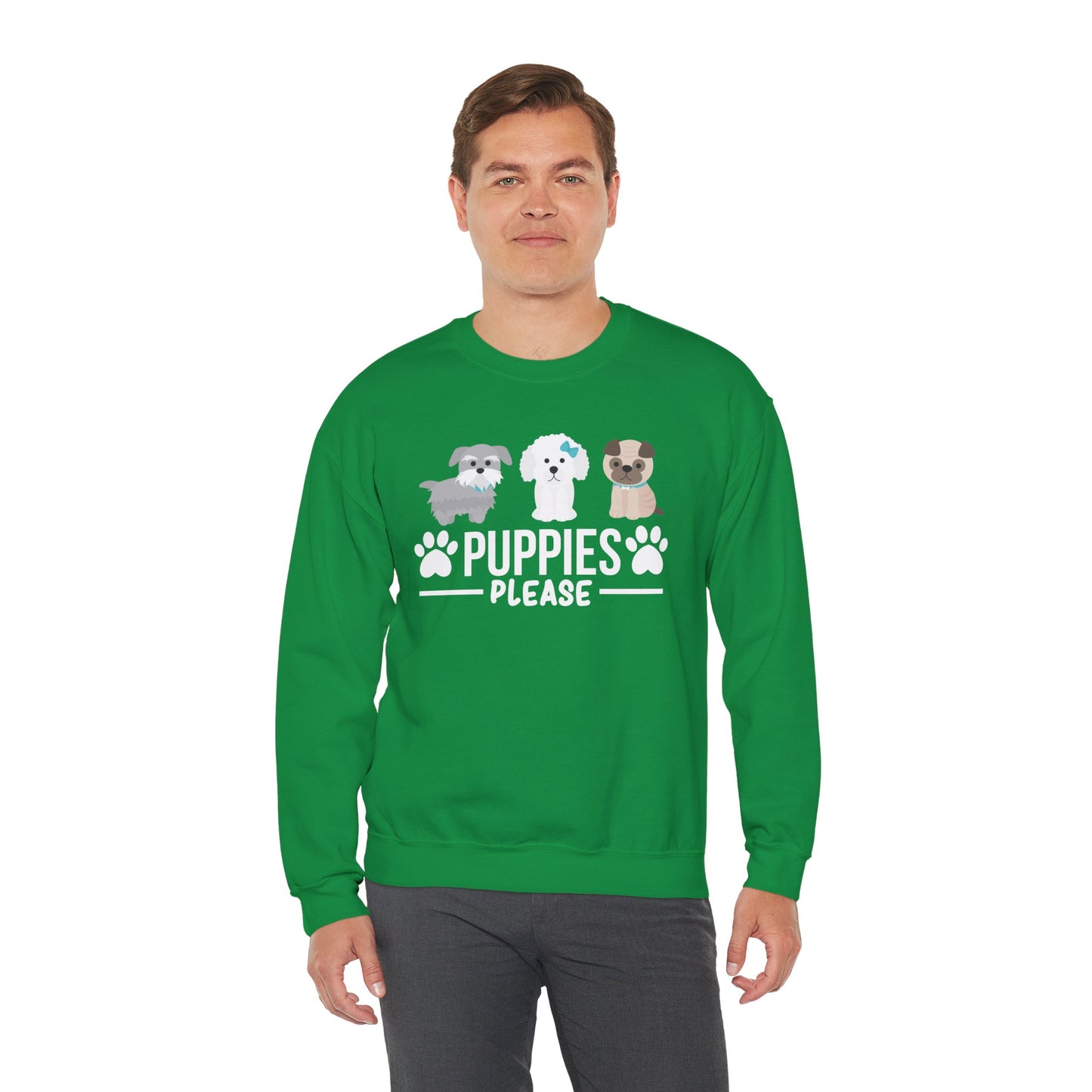 Puppies, Please - Unisex Heavy Blend™ Crewneck Sweatshirt