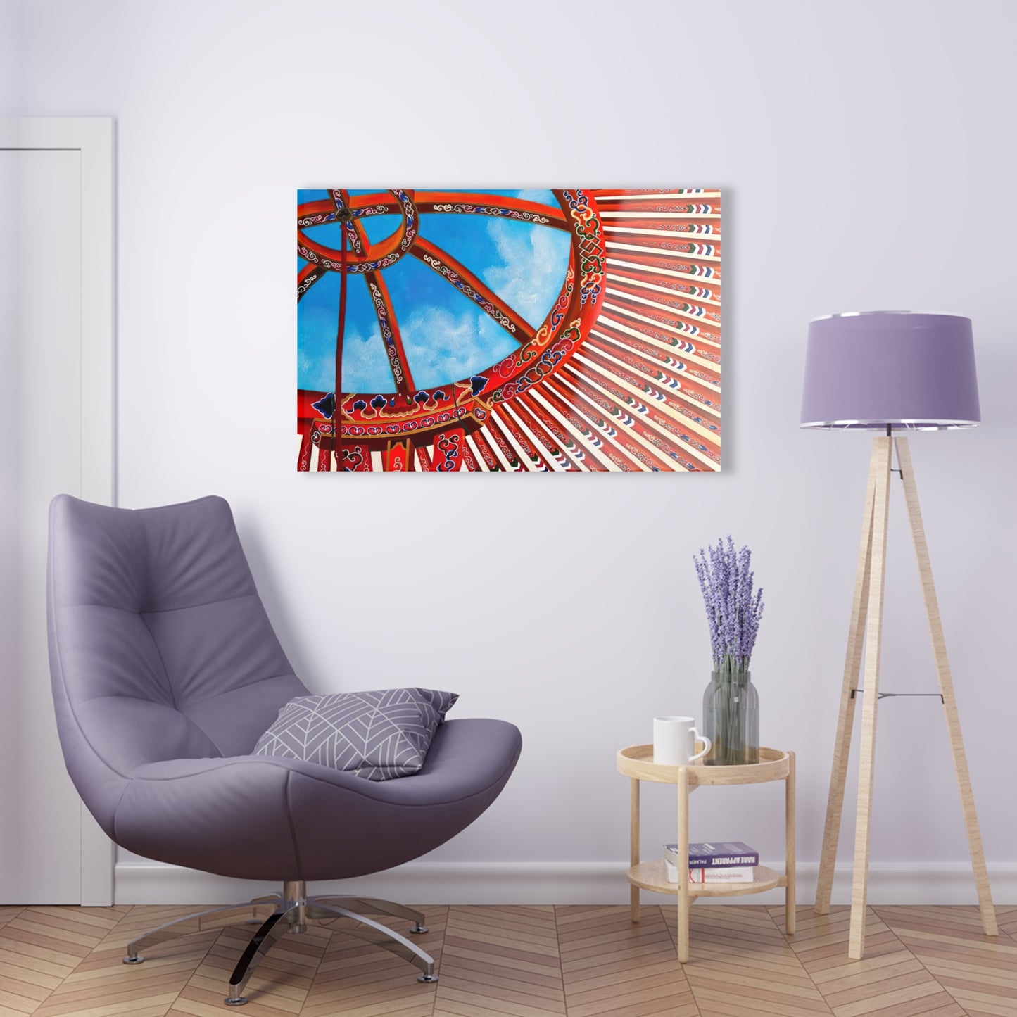 Mongol Yurt Top - Acrylic Prints