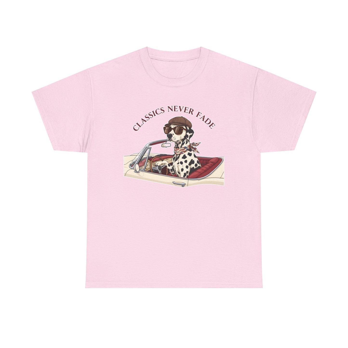 Retro Dog Driving T-Shirt – “Classics Never Fade” Vintage Convertible Tee Gift - 14850