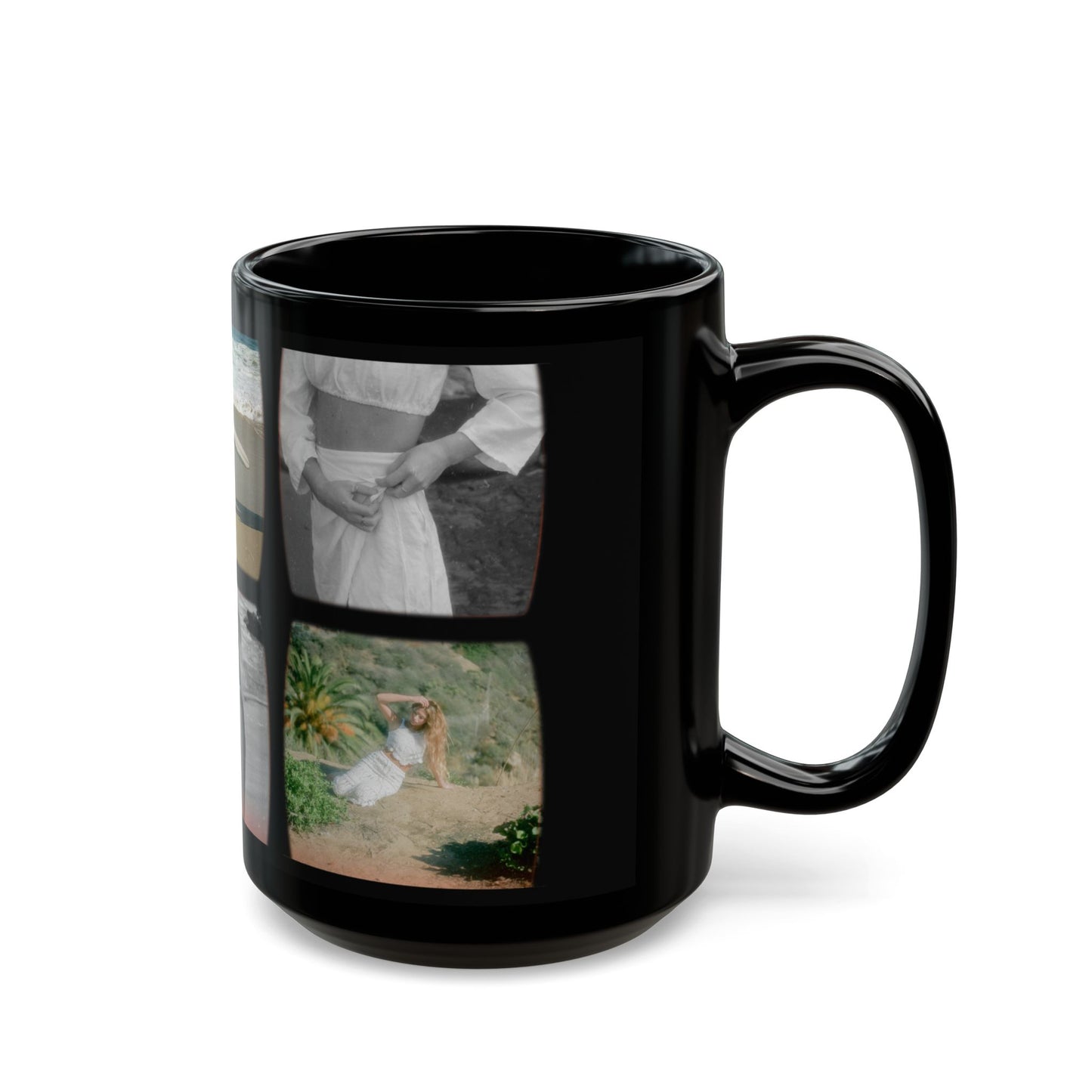 Girlfriend's Photos, Customizable - Black Mug (11oz, 15oz) - 10881