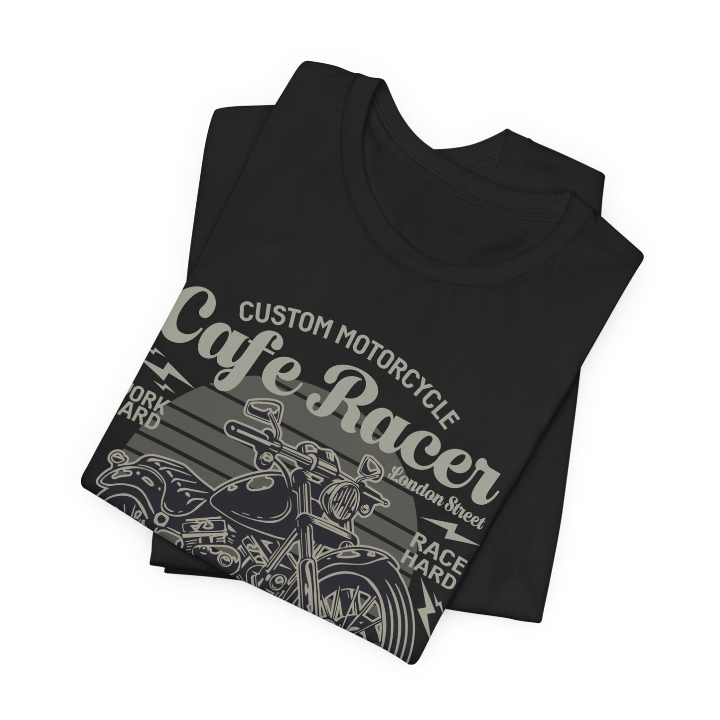 Custom Motorcycle, Cafe Racer - Unisex Jersey Short Sleeve Tee - 13295