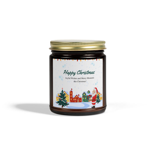 Merry Christmas - Scented Candles, Coconut Apricot Wax (4oz, 9oz)