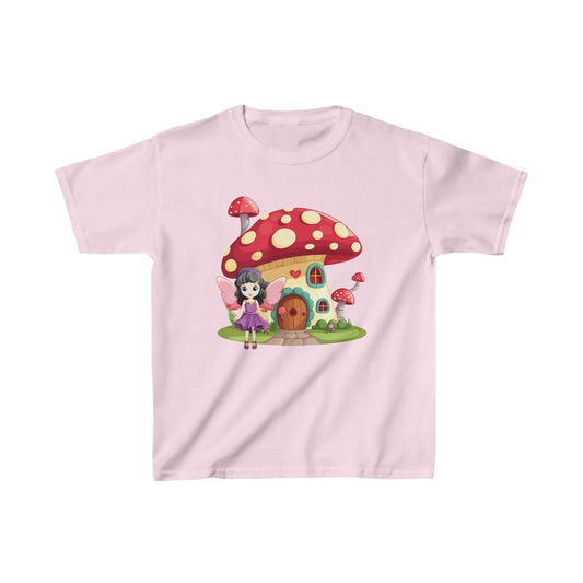 Fairy Mushroom House - Kids Heavy Cotton™ Tee