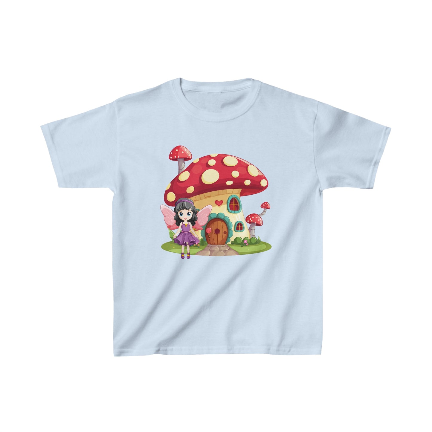 Fairy Mushroom House - Kids Heavy Cotton™ Tee