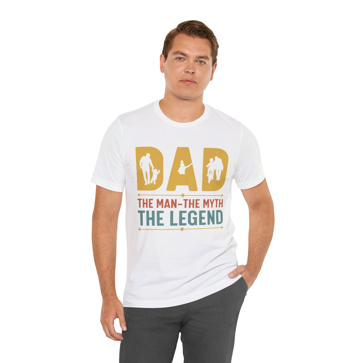 Dad, The Man, The Myth, The Legend - Unisex Jersey Short Sleeve Tee - 13728