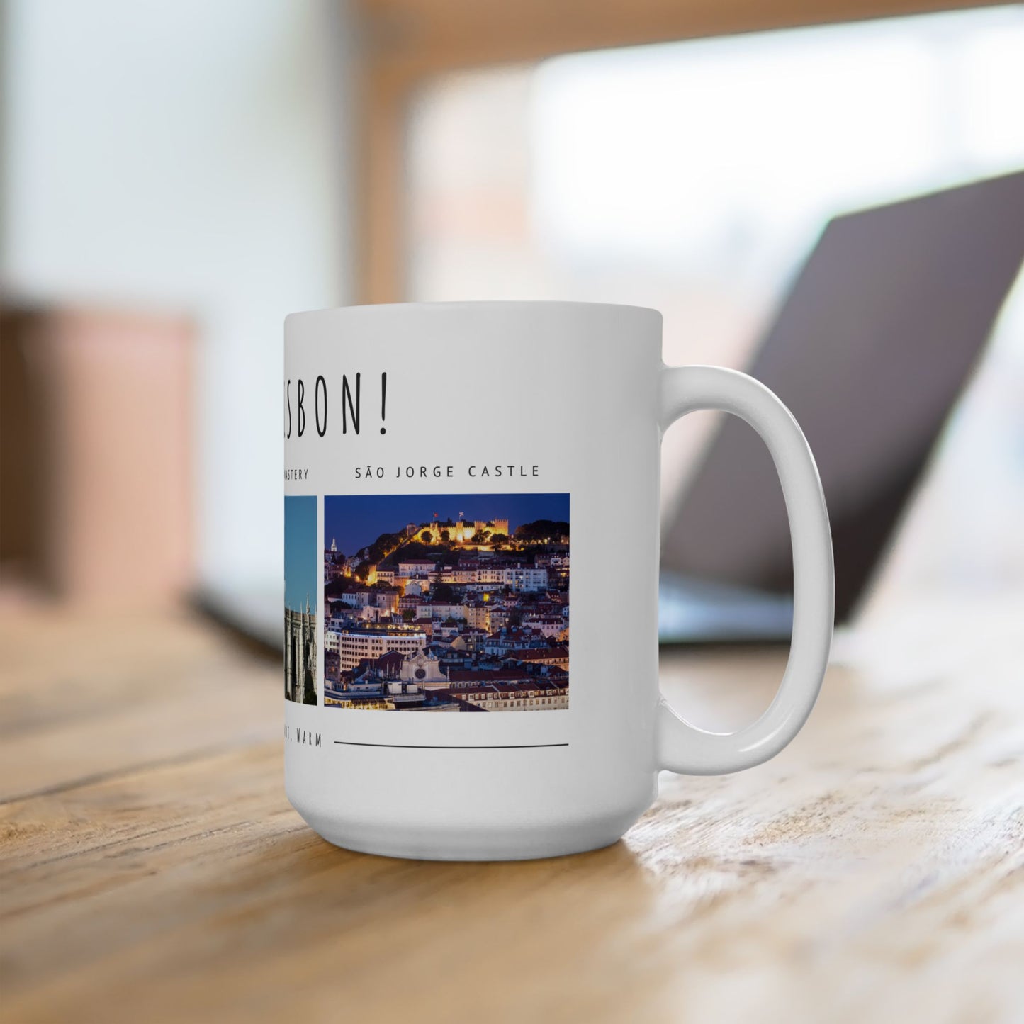 Hello Lisbon! Ceramic Mug - 11oz & 15oz, Perfect Souvenir for Travelers - 12089