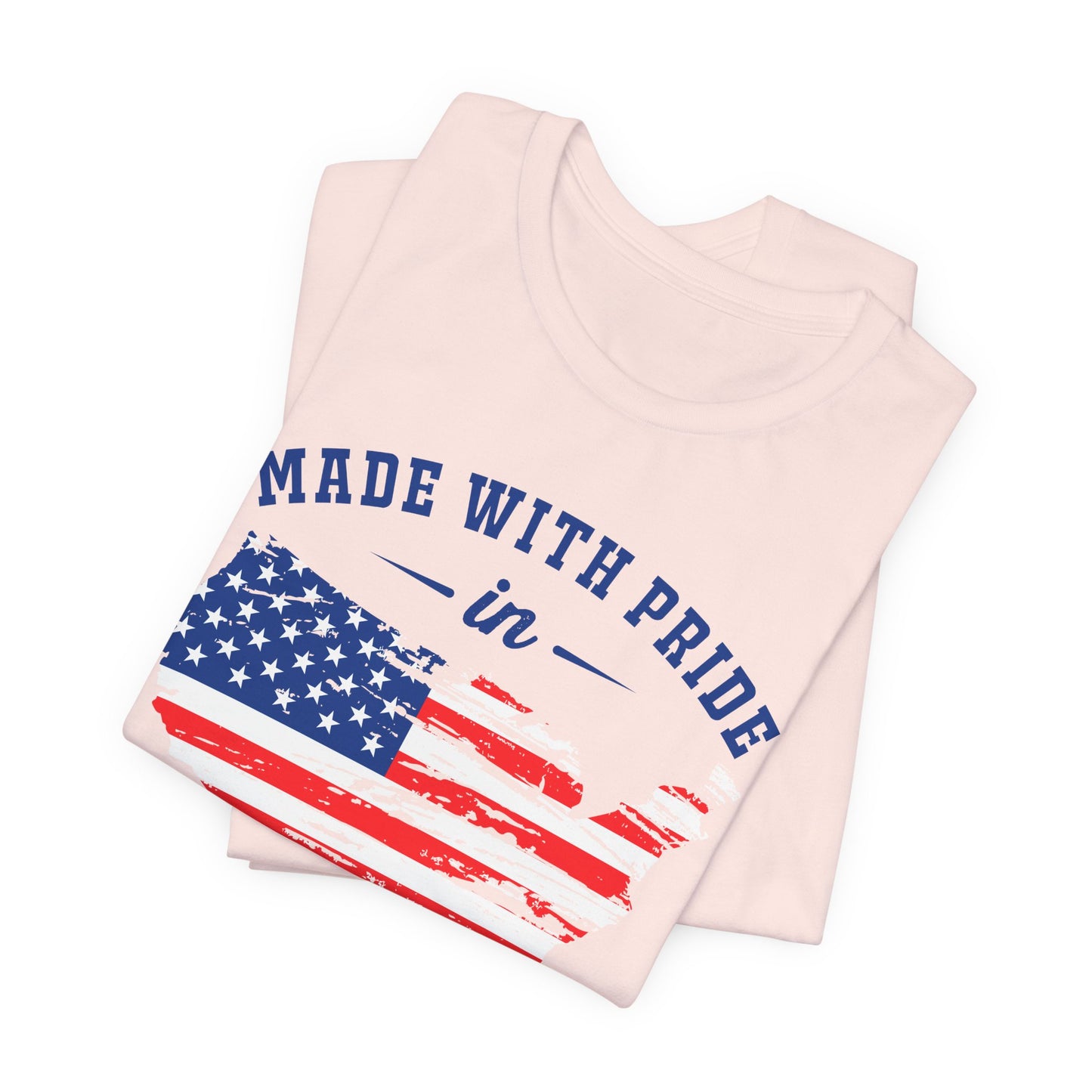 American Pride Unisex Tee, Patriotic Shirt, USA Pride Tee, Independence Day Apparel, Gift for Veterans, Summer Fashion - 13693