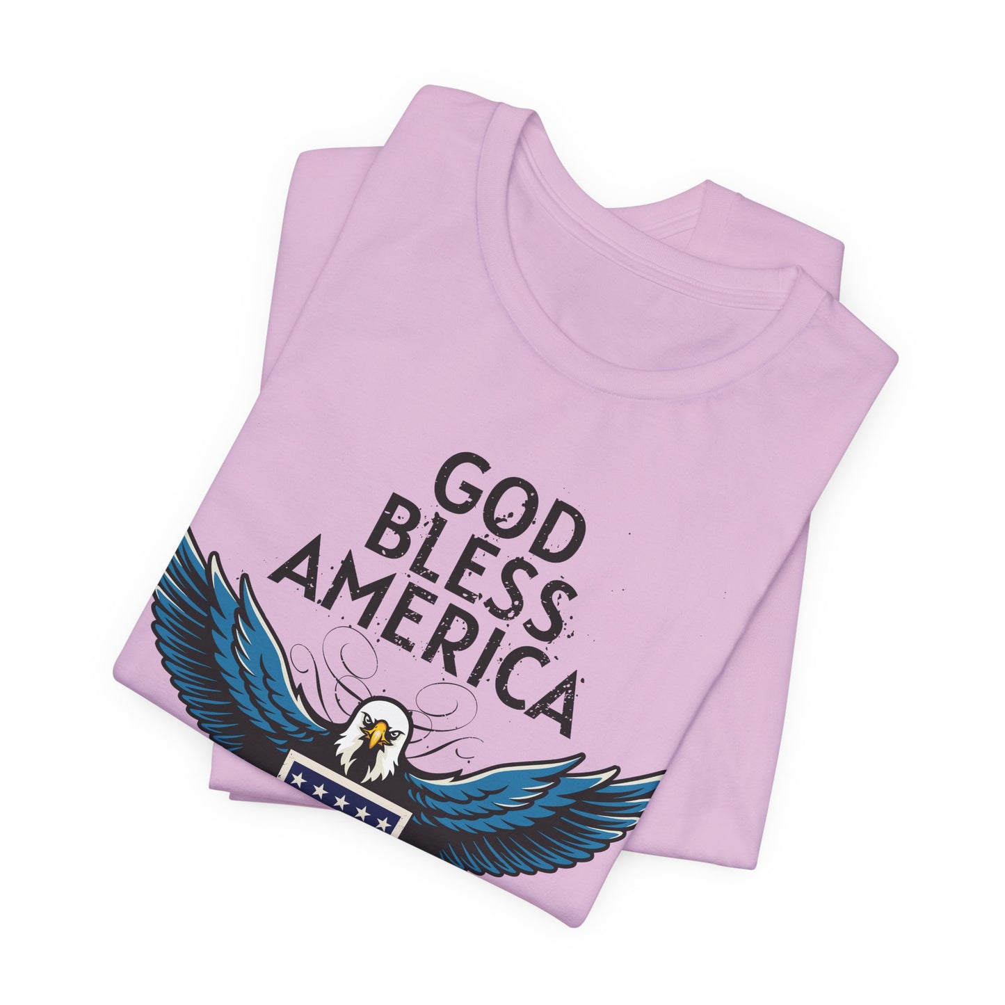 God Bless America Unisex Tee | Patriotic Shirt, American Eagle Design, Casual Wear, Independence Day, Gifts for Veterans - 13786