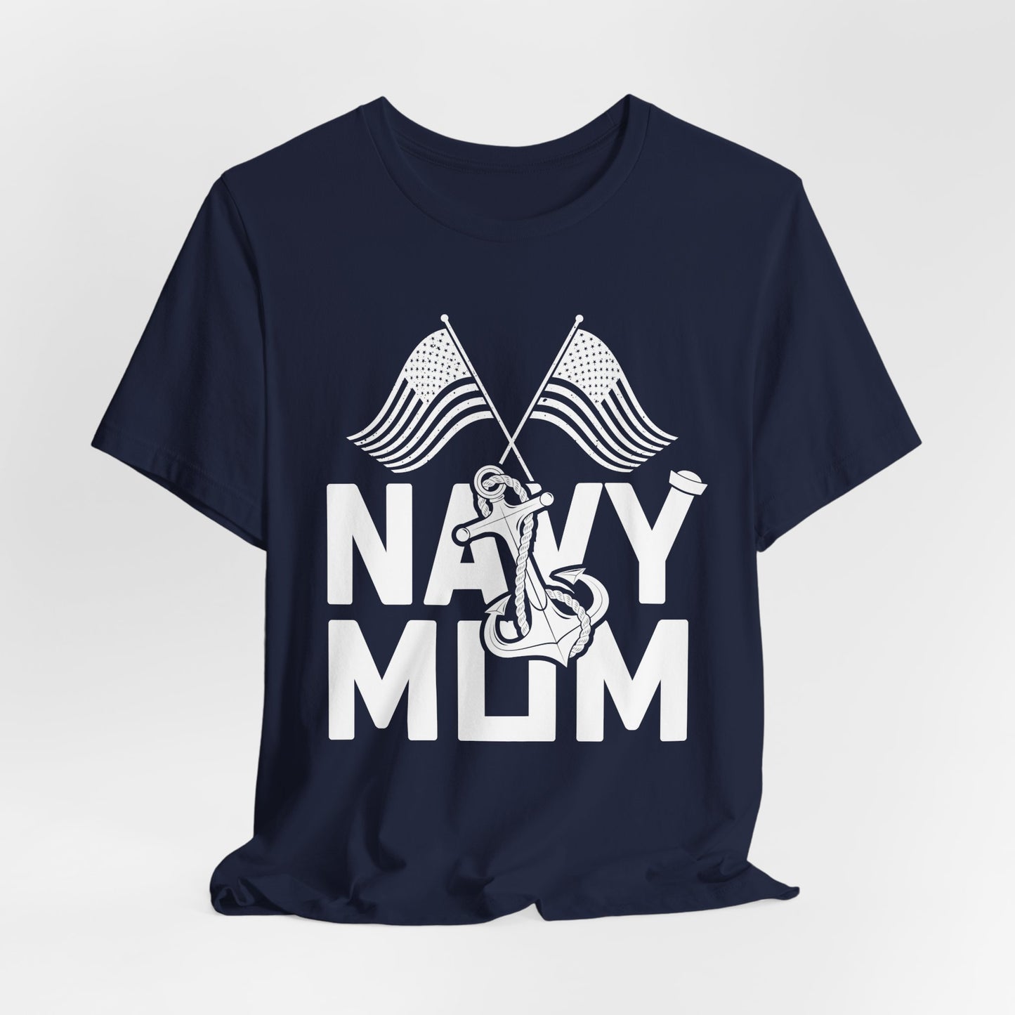 Navy Mom - Unisex Jersey Short Sleeve Tee - 13045
