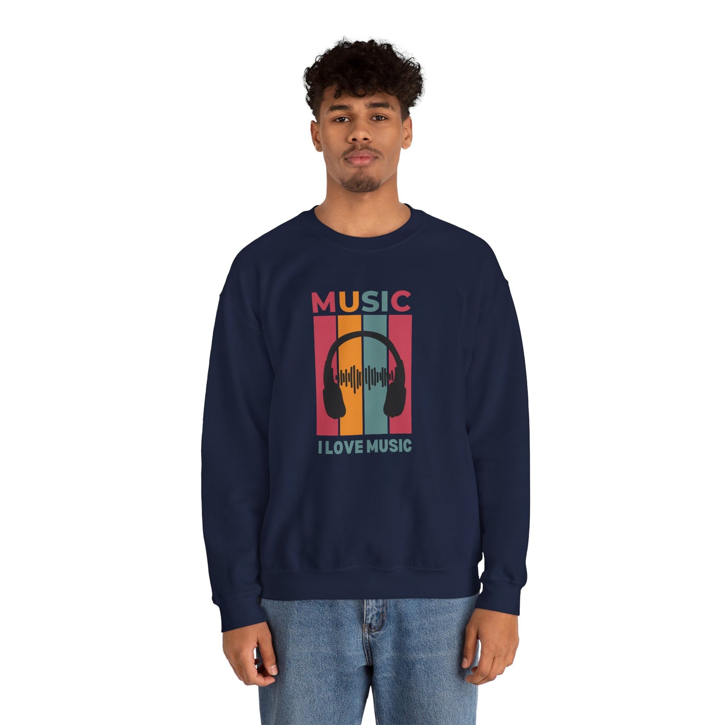 I Love Music - Unisex Heavy Blend™ Crewneck Sweatshirt - 10599