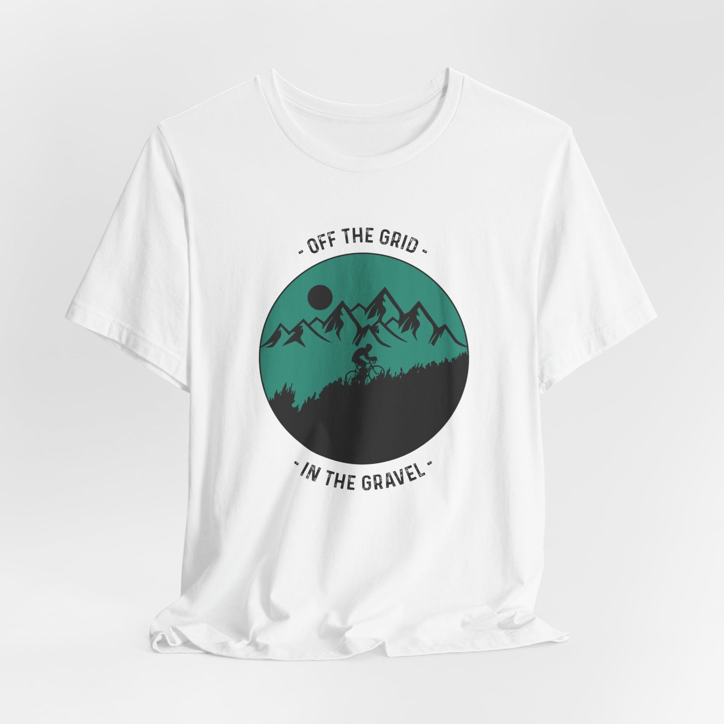 Bicycle: Off The Grid, In The Gravel - Unisex Jersey Short Sleeve Tee